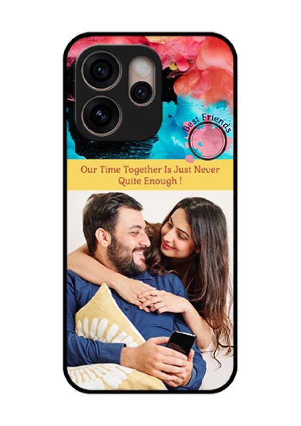 Oppo Reno 15 Pro 5G Custom Glass Phone Case - Quote With Acrylic Painting Design