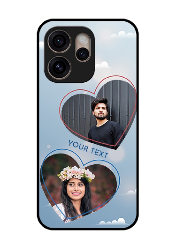 Oppo Reno 15 Pro 5G Custom Glass Phone Case - Blue Color Couple Design