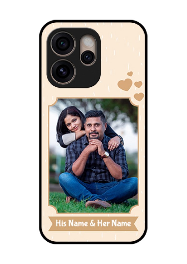 Oppo Reno 15 Pro 5G Custom Glass Phone Case - With Confetti Love Design