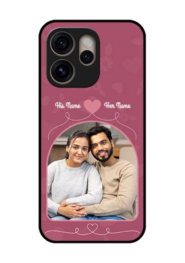 Oppo Reno 15 Pro 5G Custom Glass Phone Case - Love Floral Design