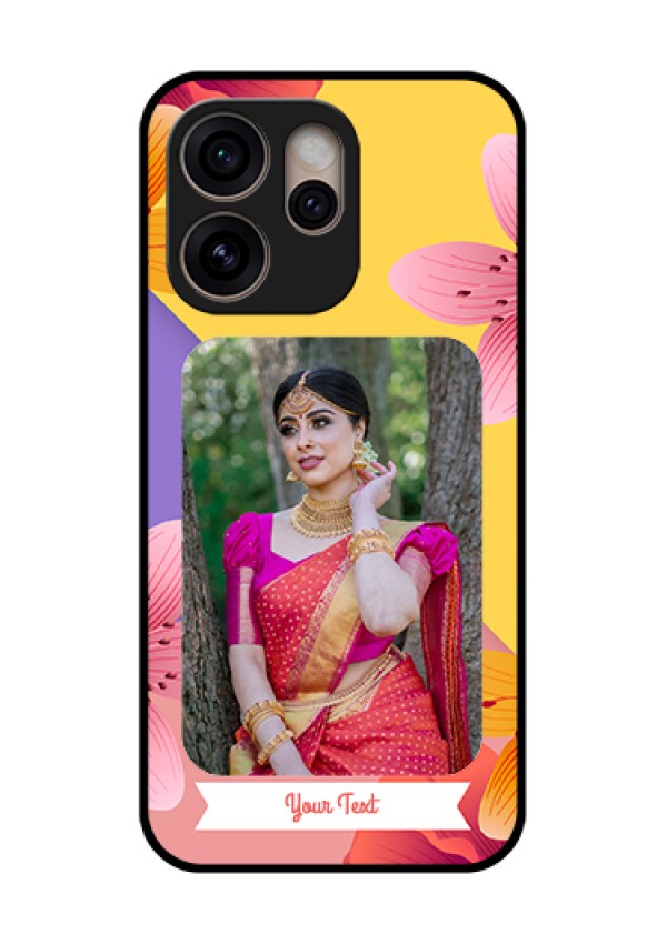 Oppo Reno 15 Pro 5G Custom Glass Phone Case - 3 Image With Vintage Floral Design