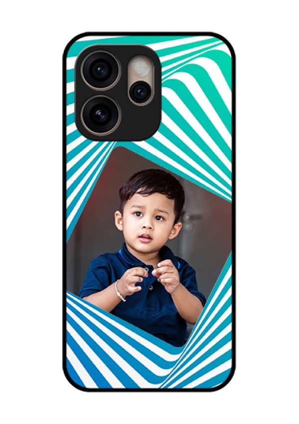 Oppo Reno 15 Pro 5G Custom Glass Phone Case - Abstract Spiral Design