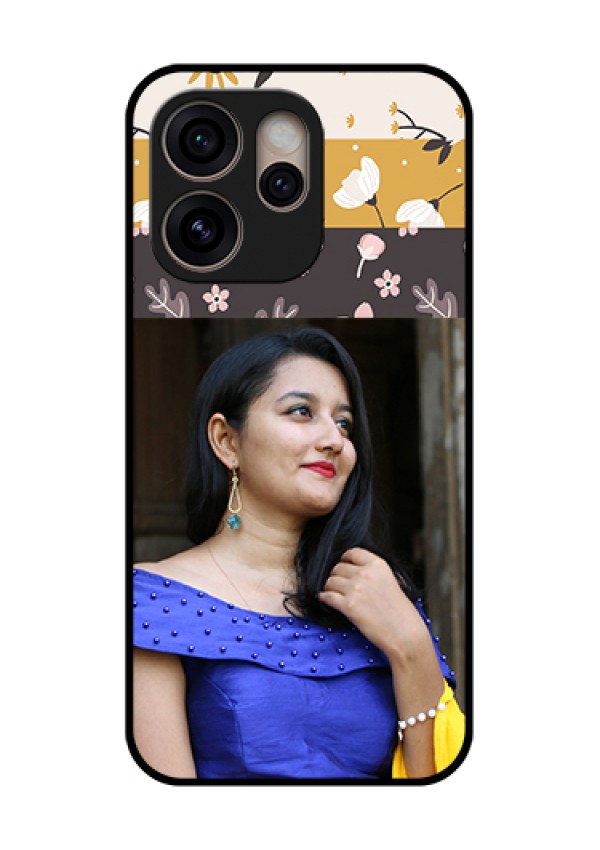 Oppo Reno 15 Pro 5G Custom Glass Phone Case - Stylish Floral Design