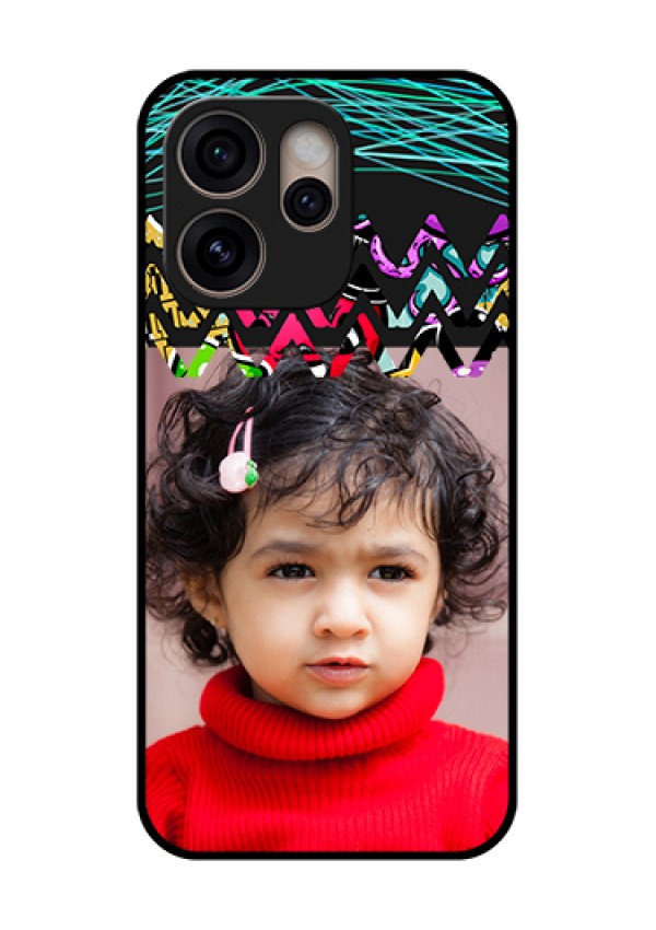 Oppo Reno 15 Pro 5G Custom Glass Phone Case - Neon Abstract Design