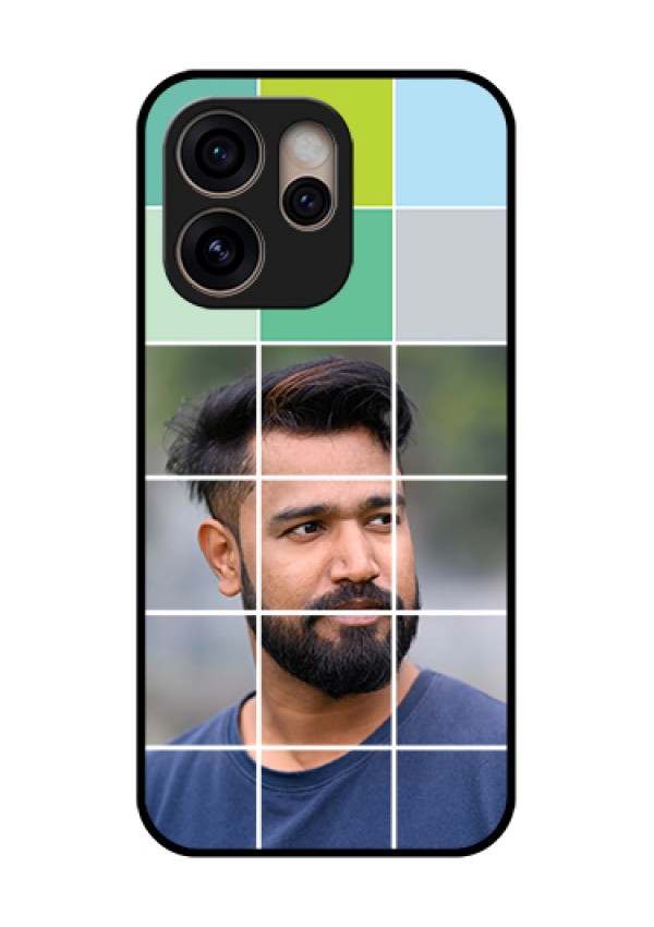 Oppo Reno 15 Pro 5G Custom Glass Phone Case - With White Box Pattern