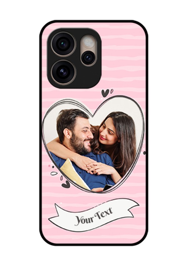 Oppo Reno 15 Pro 5G Custom Glass Phone Case - Vintage Heart Design