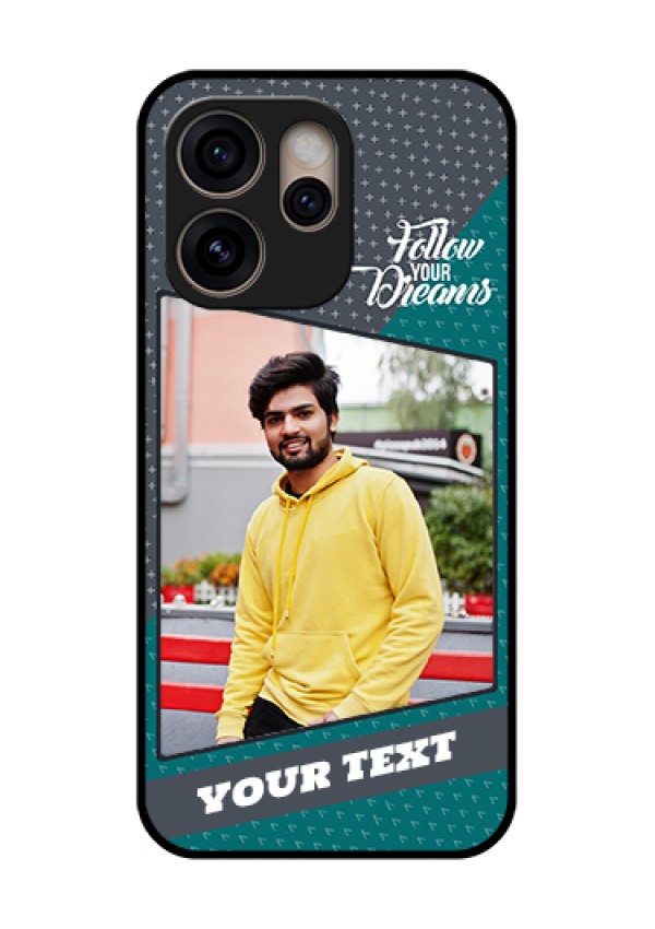 Oppo Reno 15 Pro 5G Custom Glass Phone Case - Background Pattern Design With Quote