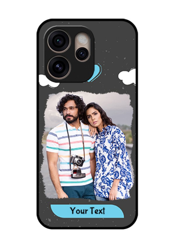 Oppo Reno 15 Pro 5G Custom Glass Phone Case - Splashes With Love Doodles Design