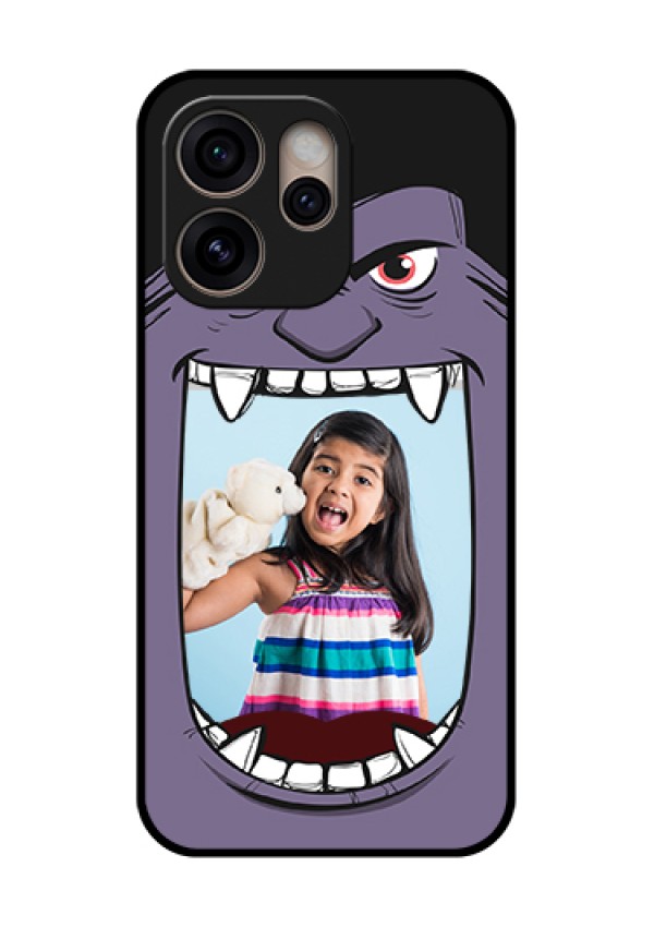Oppo Reno 15 Pro 5G Custom Glass Phone Case - Angry Monster Design