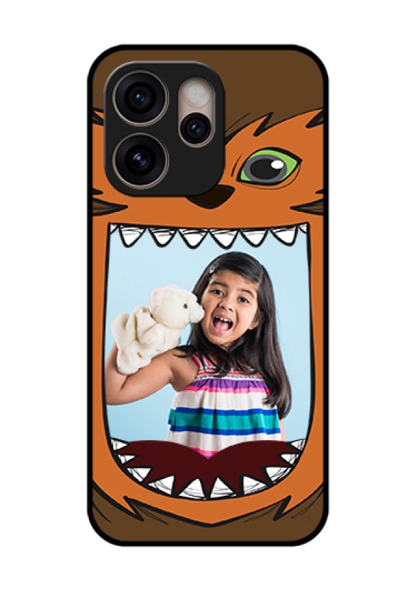 Oppo Reno 15 Pro 5G Custom Glass Phone Case - Owl Monster Back Case Design