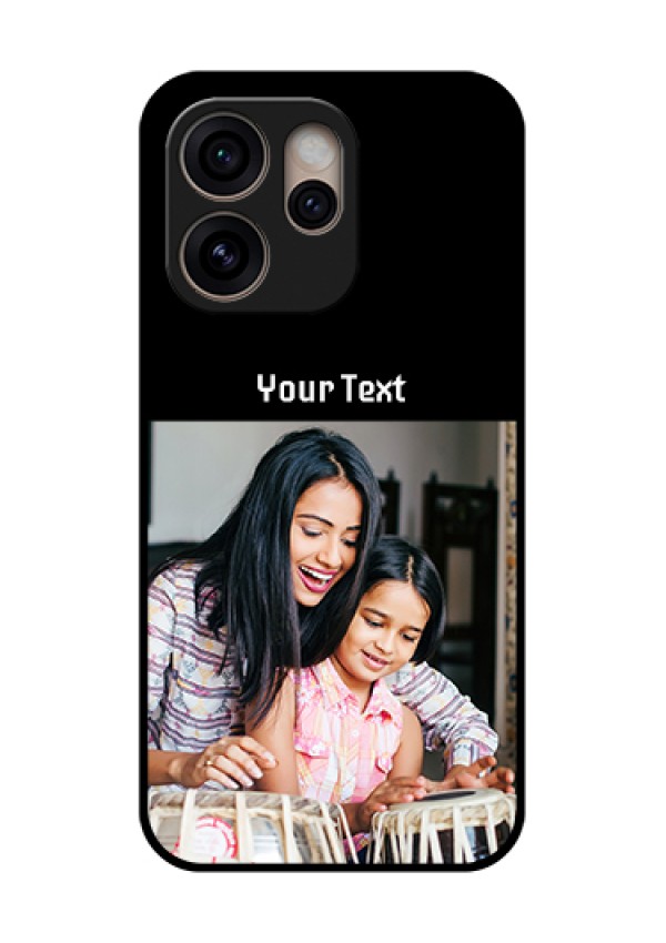 Oppo Reno 15 Pro 5G Custom Glass Phone Case - Photo With Name Design
