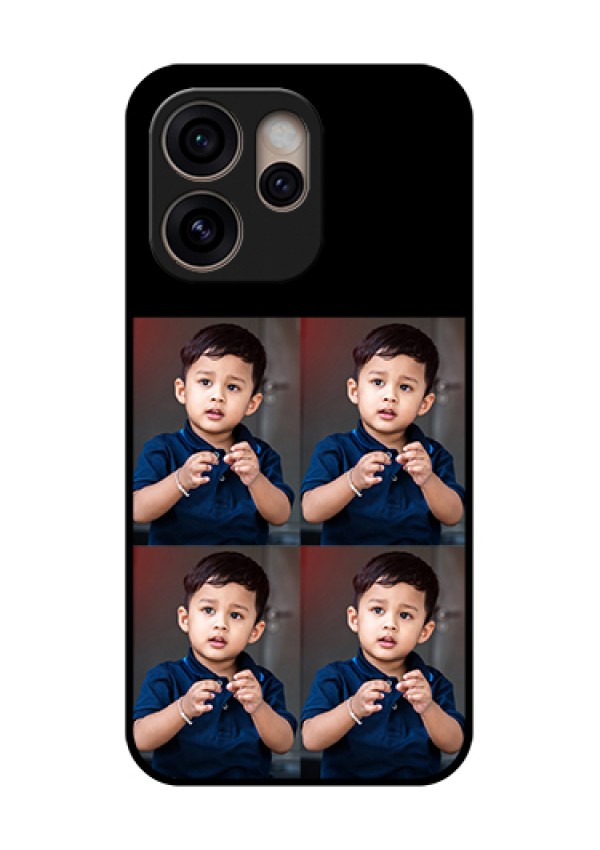 Oppo Reno 15 Pro 5G Custom Glass Phone Case - 4 Image Holder Design