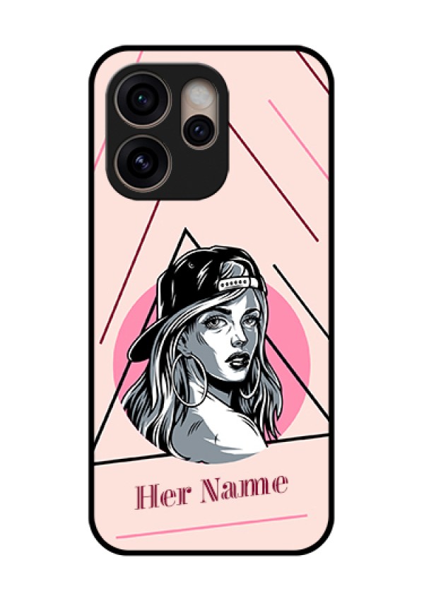 Oppo Reno 15 Pro 5G Custom Glass Phone Case - Rockstar Girl Design