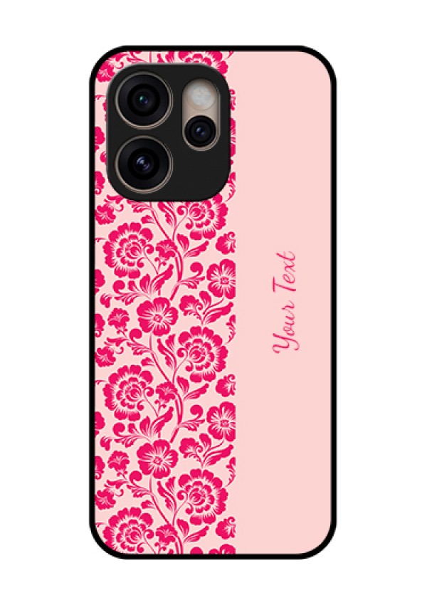 Oppo Reno 15 Pro 5G Custom Glass Phone Case - Attractive Floral Pattern Design