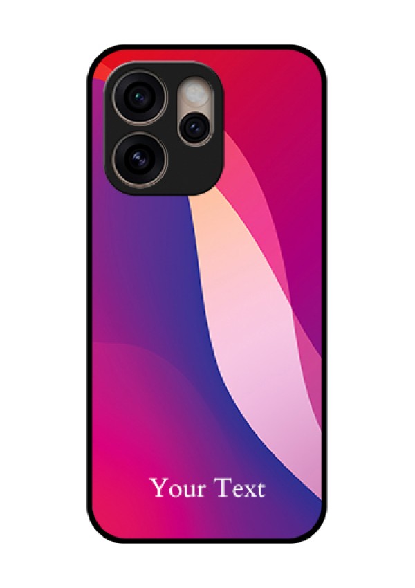 Oppo Reno 15 Pro 5G Custom Glass Phone Case - Digital Abstract Overlap Design