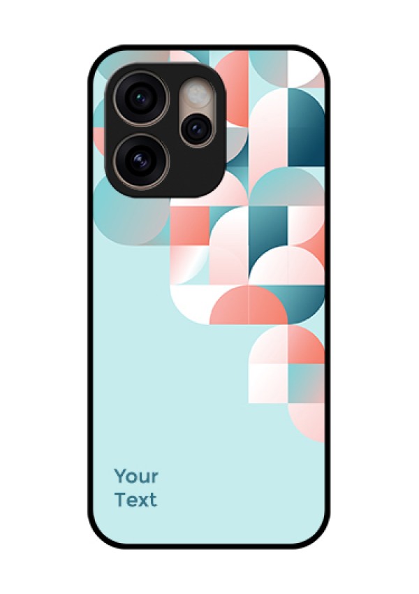 Oppo Reno 15 Pro 5G Custom Glass Phone Case - Stylish Semi - Circle Pattern Design