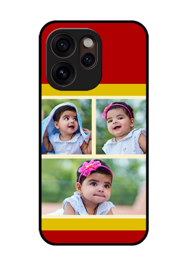 Oppo Reno 15 Pro Mini 5G Custom Glass Phone Case - Multiple Pic Upload Design