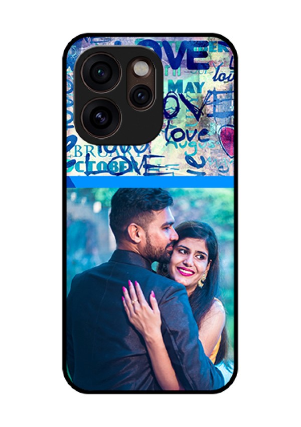 Oppo Reno 15 Pro Mini 5G Custom Glass Phone Case - Colorful Love Design