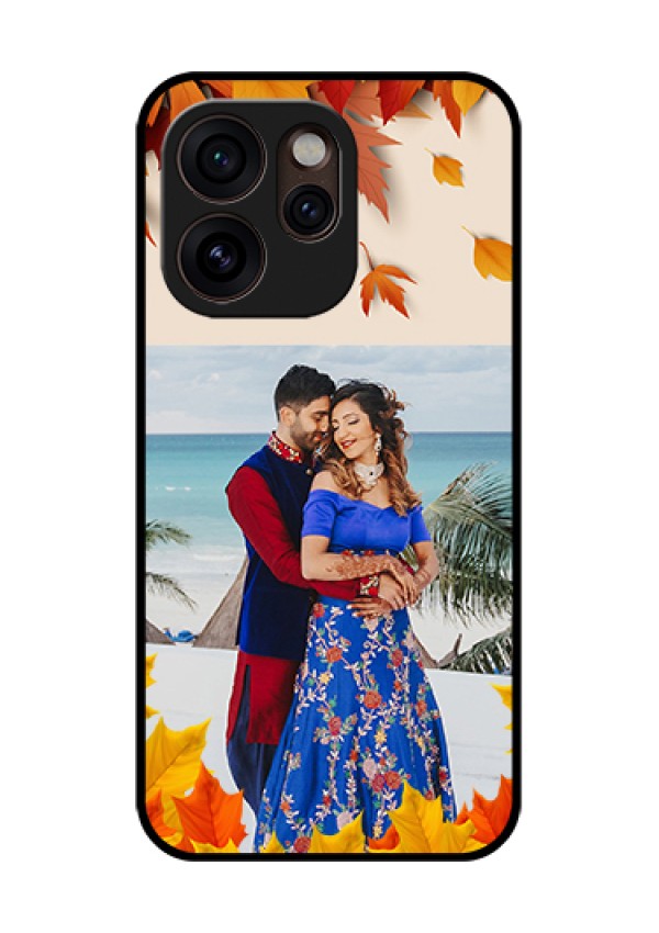 Oppo Reno 15 Pro Mini 5G Custom Glass Phone Case - Autumn Maple Leaves Design