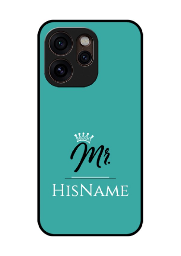 Oppo Reno 15 Pro Mini 5G Custom Glass Phone Case - Mr With Name Design