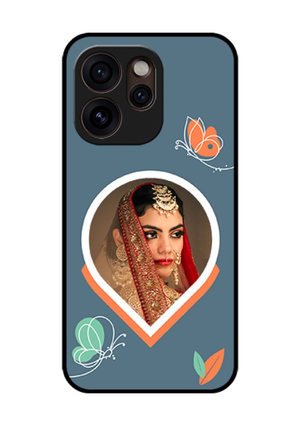Oppo Reno 15 Pro Mini 5G Custom Glass Phone Case - Droplet Butterflies Design