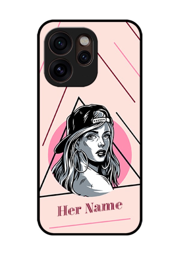 Oppo Reno 15 Pro Mini 5G Custom Glass Phone Case - Rockstar Girl Design