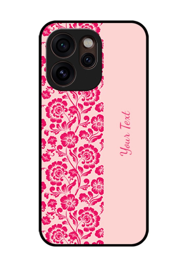 Oppo Reno 15 Pro Mini 5G Custom Glass Phone Case - Attractive Floral Pattern Design
