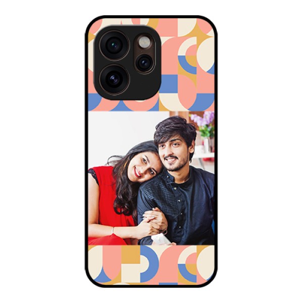Oppo Reno 15 Pro Mini 5G Custom Glass Phone Case - Semi - Circle Maze Pattern Design