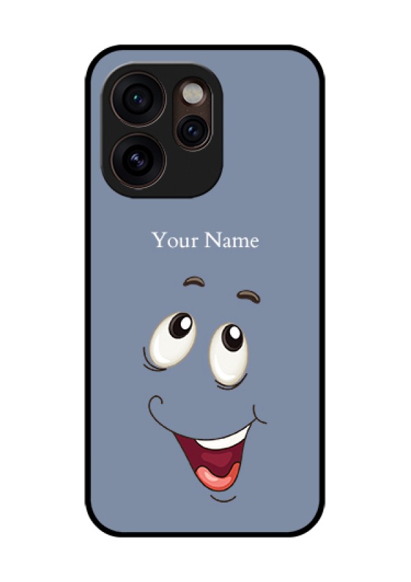 Oppo Reno 15 Pro Mini 5G Custom Glass Phone Case - Laughing Cartoon Face Design