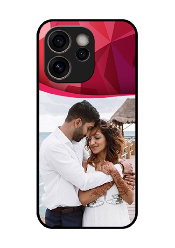 Oppo Reno 15C 5G Custom Glass Phone Case - Red Abstract Design