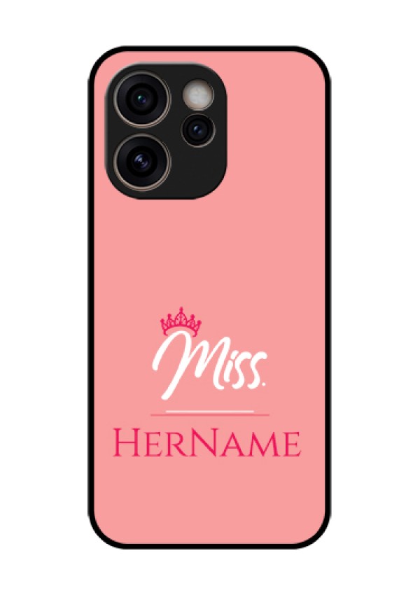 Oppo Reno 15C 5G Custom Glass Phone Case - Mrs With Name Design