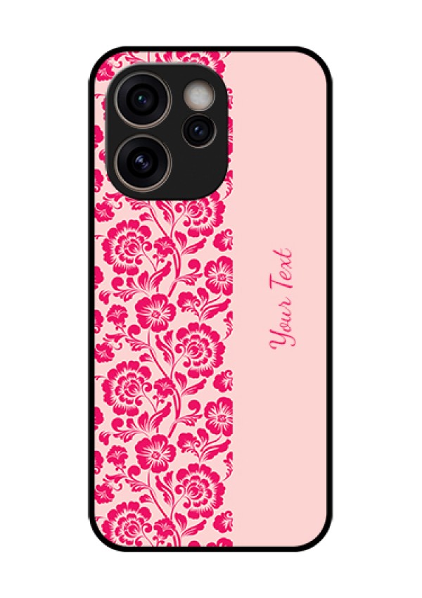 Oppo Reno 15C 5G Custom Glass Phone Case - Attractive Floral Pattern Design