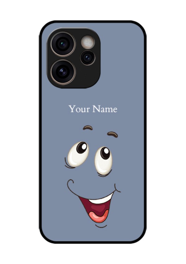 Oppo Reno 15C 5G Custom Glass Phone Case - Laughing Cartoon Face Design