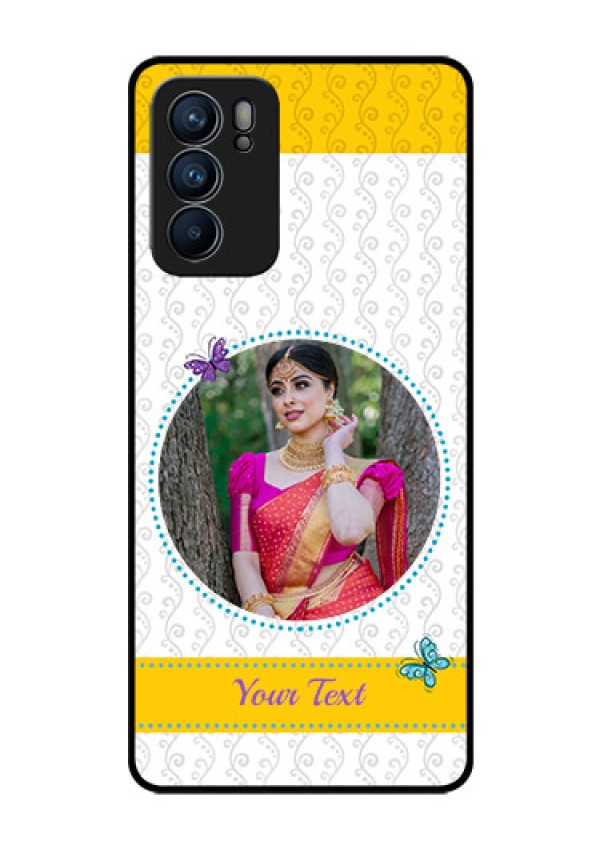 Reno 6 5G Custom Glass Mobile Case - Girls Premium Case Design