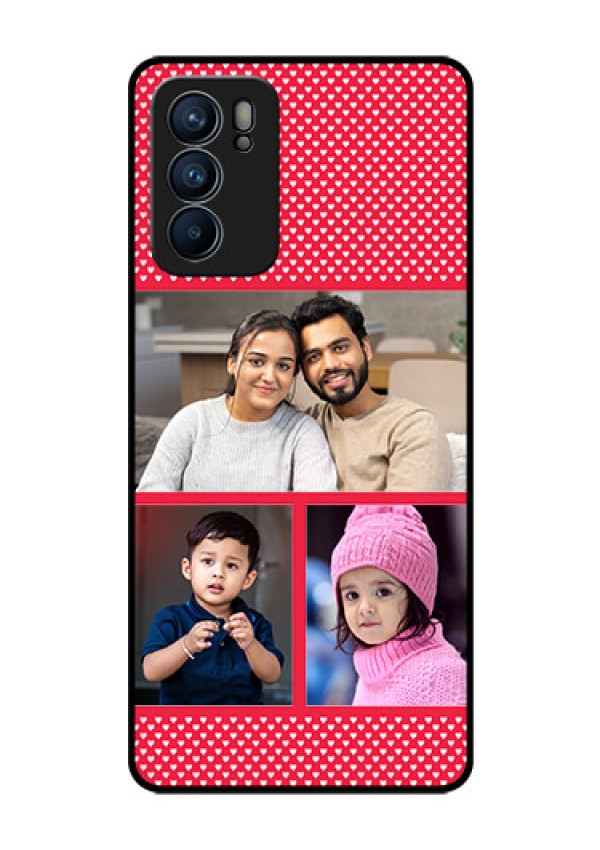 Reno 6 5G Personalized Glass Phone Case - Bulk Pic Upload Design