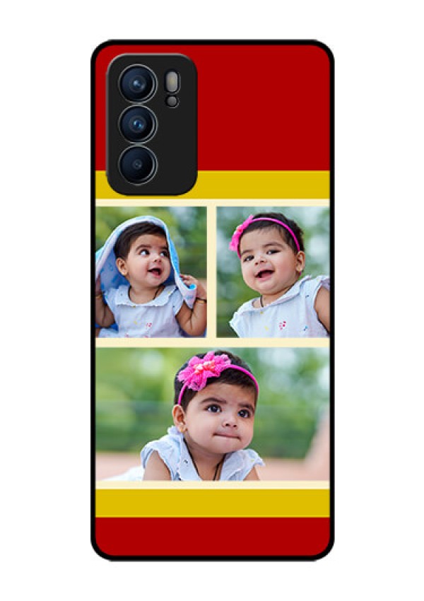 Reno 6 5G Custom Glass Mobile Case - Multiple Pic Upload Design