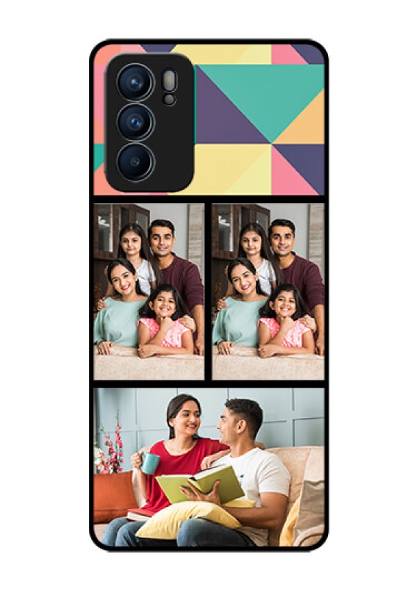 Reno 6 5G Custom Glass Phone Case - Bulk Pic Upload Design