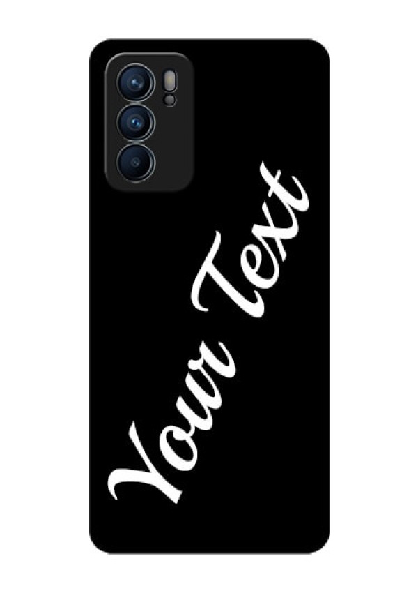 Reno 6 5G Custom Glass Mobile Cover with Your Name