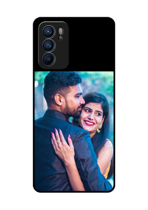 Oppo Reno 6 5G Custom Glass Phone Case - Upload Full Picture With Custom Color Design
