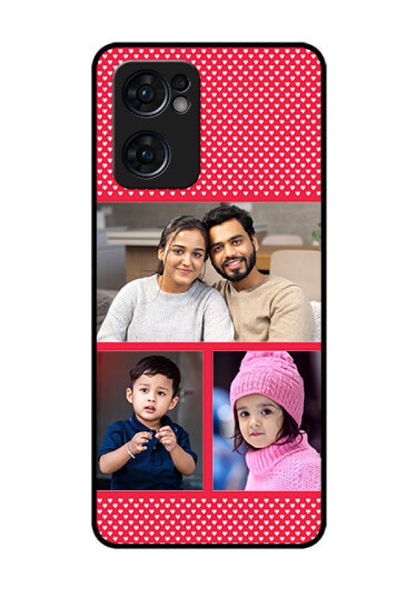 Reno 7 5G Personalized Glass Phone Case - Bulk Pic Upload Design