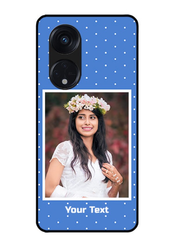 Oppo Reno 8T 5G Photo Printing on Glass Case - Polka dots design