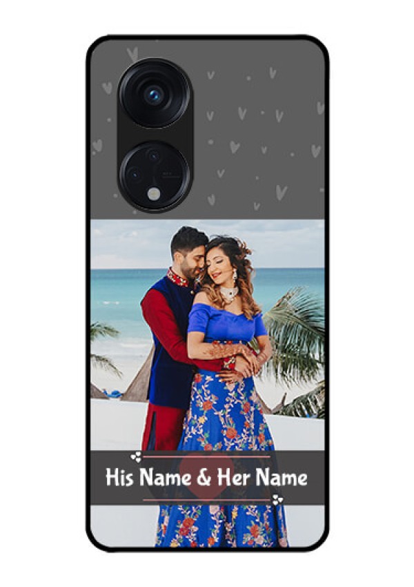 Oppo Reno 8T 5G Custom Glass Mobile Case - Buy Love Design with Photo Online