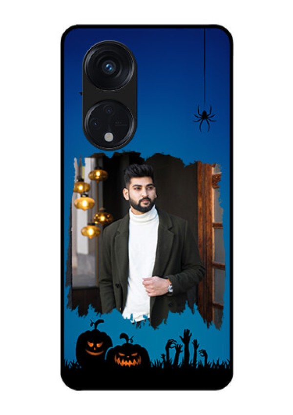Oppo Reno 8T 5G Photo Printing on Glass Case - with pro Halloween design