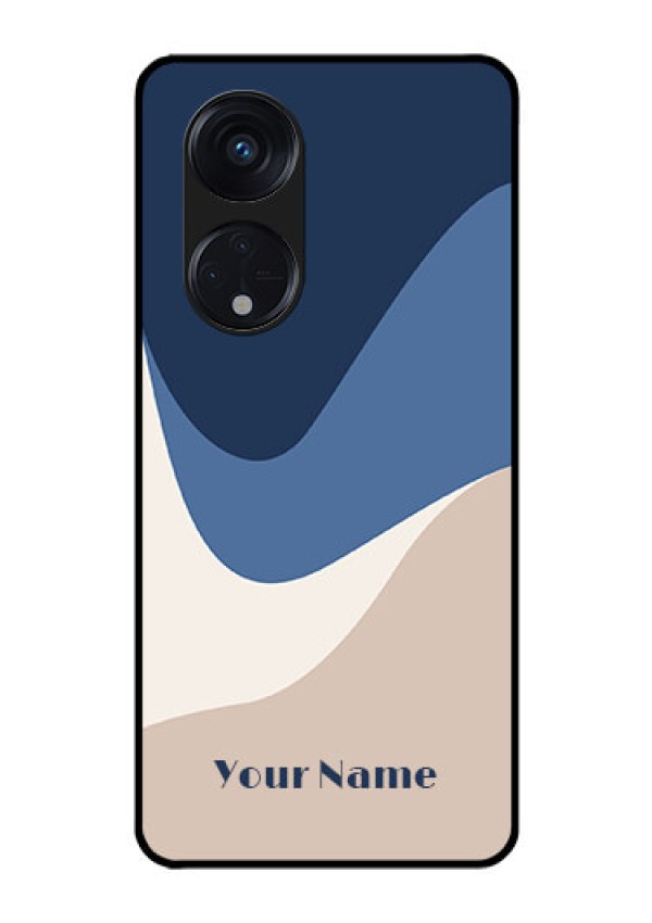 Oppo Reno 8T 5G Custom Glass Phone Case - Abstract Drip Art Design