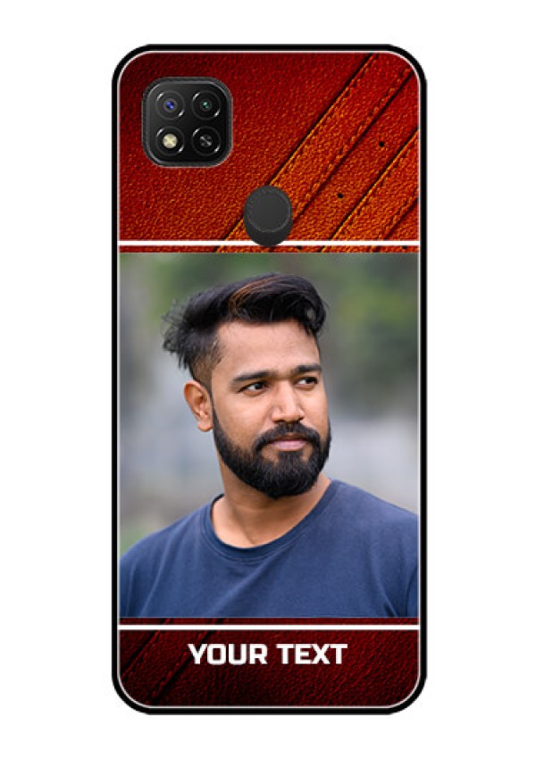Poco C31 Personalized Glass Phone Case - Leather Phone Case Design