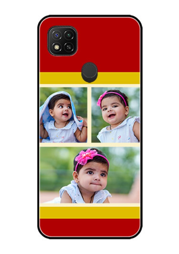 Poco C31 Custom Glass Mobile Case - Multiple Pic Upload Design