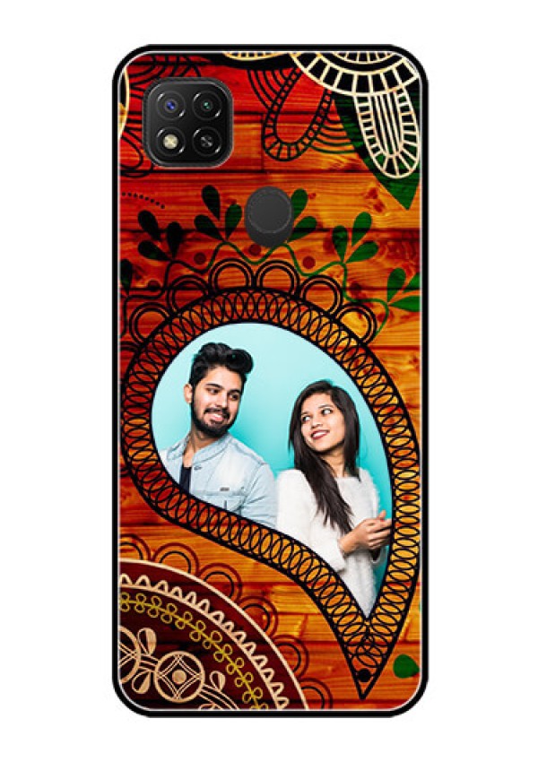 Poco C31 Personalized Glass Phone Case - Abstract Colorful Design