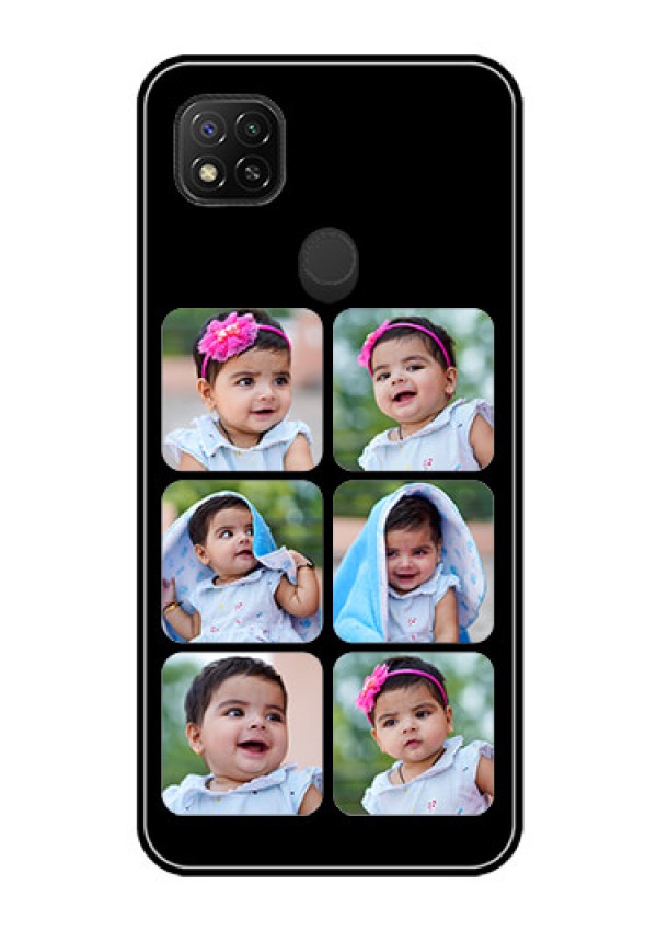 Poco C31 Photo Printing on Glass Case - Multiple Pictures Design