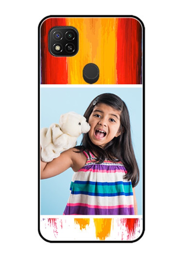 Poco C31 Personalized Glass Phone Case - Multi Color Design