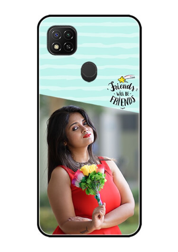 Poco C31 Custom Glass Phone Case - Friends Picture Icon Design